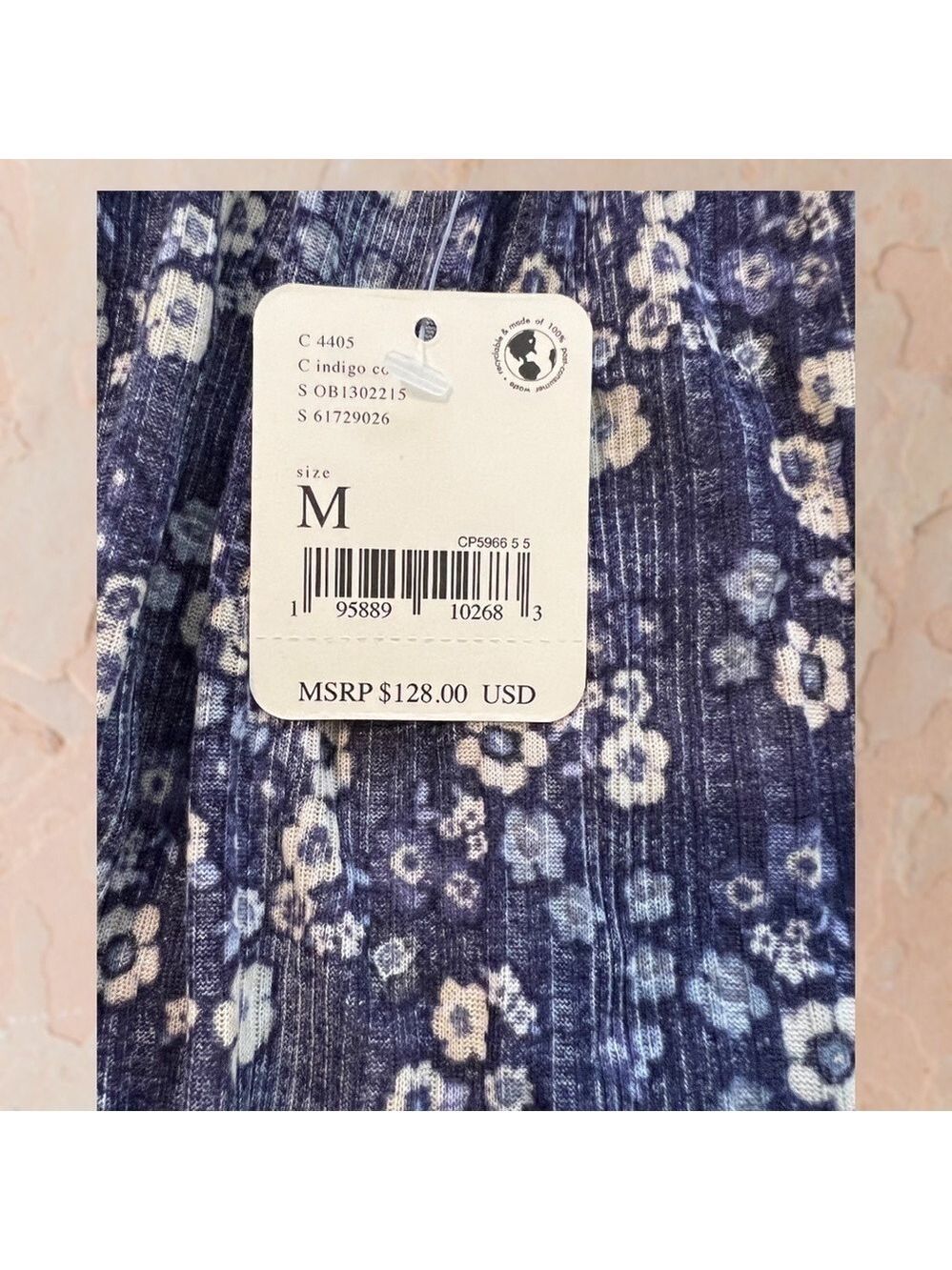 FREE PEOPLE Because I Love You OVERSIZED Flowy Contrast-Fabric Tunic Top NWT/Md - Picture 10 of 13